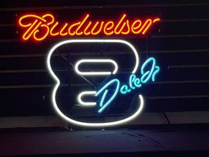 lot 28 image: Budweiser Dale Jr #8 neon