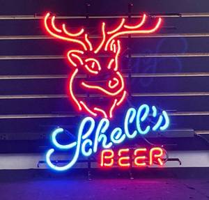 lot 44 image: Schells buckhead neon with script lettering