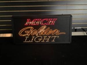 lot 52 image: Michelob Golden Light color-changing fiber optic display