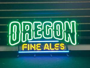 lot 98 image: Oregon Fine Ales neon