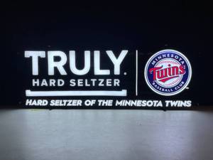 lot 32 image: Truly Hard Seltzer, MN Twins baseball LED, New