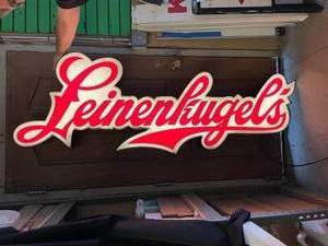 lot 12 image: Leinenkugels neon sign from the MN State Fair