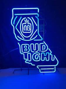 lot 65 image: Bud Light California neon, NIB