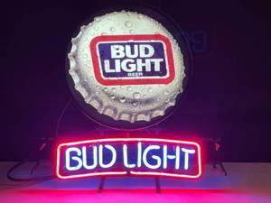lot 68 image: Bud Light bottle top neon