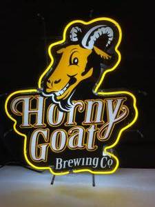 lot 71 image: Horny Goat Brewing Co, neon