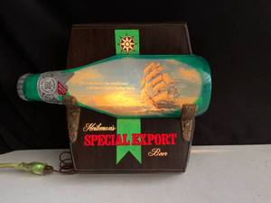lot 130 image: Heilemans Special Export light up bottle and ship