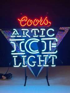 lot 110 image: Coors Arctic Ice Light neon
