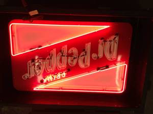 lot 9 image: Dr Pepper porcelain sign