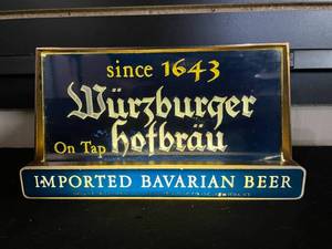 lot 135 image: Wurzburger Hofbrau On Tap back bar light