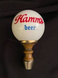 lot 136 image: Hamms Beer globe tap handle