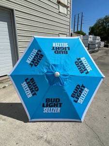 lot 140 image: Bud Light Seltzer Umbrella NIB