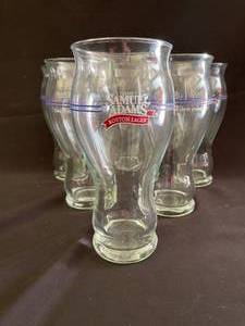 lot 148 image: Lot of 6, Sam Adams Boston Lager beer glasses, NIB