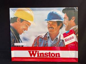 lot 164 image: Winston cigarettes tin tacker