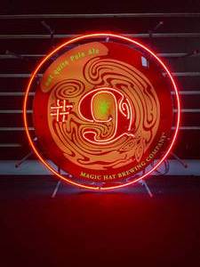 lot 193 image: Magic Hat Brewing Co. #9 neon