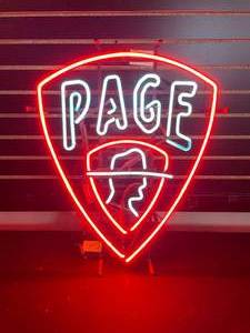lot 203 image: James Page neon, hard to find