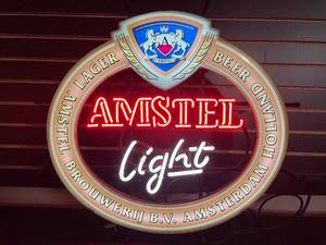 lot 207 image: Amstel Light neon