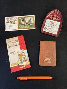 lot 159 image: Schmidts City Club Ad lot, Lot of 4 items