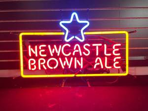 lot 211 image: Newcastle Brown Ale neon