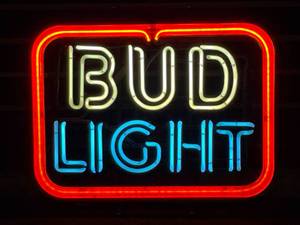 lot 214 image: Bud Light, old school neon