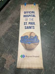 lot 222 image: St. Paul Saints baseball stadium banner