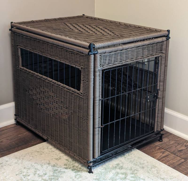 Mr herzher's wicker sales dog crate