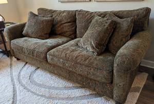 lot 6 image: Retrospect Down Filled Upholstered Sofa