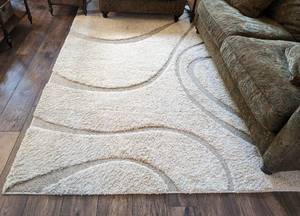 lot 13A image: NuLoom Cream and Grey Area Rug