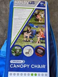 lot 82 image: Blue Canopy Chair