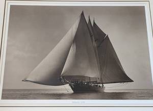lot 69A image: Framed Atlantic 1916 Sailboat Print