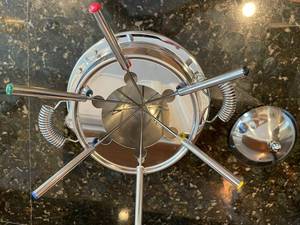 lot 94 image: Stainless Steel Fondu Set