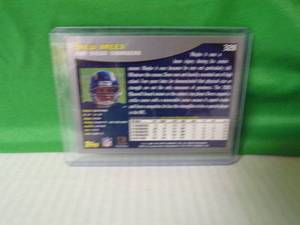 lot 128 image: 2001 Topps Football Drew Brees San Diego Chargers Rookie Card #328