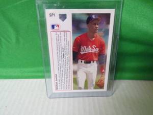 lot 129 image: 1991 Upper Deck Michael Jordan SP Promo Baseball Card