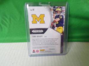 lot 139 image: Prizm Tom Brady Michigan Wolverines Card