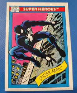 lot 94AA image: 1990 Impel Marvel Universe Series 1 Black Costume Symbiote Spider-Man #2