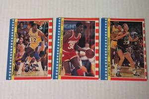 lot 87 image: 1987-88 Fleer Basketball Stickers Near Complete Set (1011 No Michael Jordan) with Hard Case