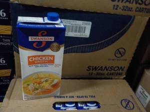 12 - 32 oz Swansons Chicken Broth...