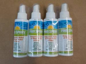 4 - 4 oz Pain Spray...
