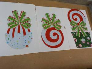 3 Pc Metal Holiday Wall Dcor 12 a...