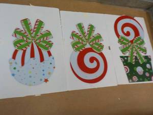 3 Pc Metal Holiday Wall Dcor 12 a...