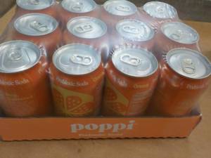 12 Pack Poppi Orange Prebiotic Soda...