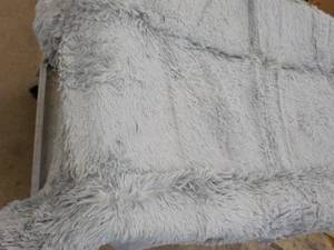 New Blue Fuzzy Rug 54 x 80...