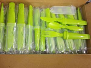 Case of 50 Plastic 3 pc Cutlery Set...