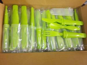 Case of 50 Plastic 3 pc Cutlery Set...
