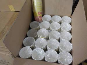 Case of 1000 Odells Popcorn Cups...