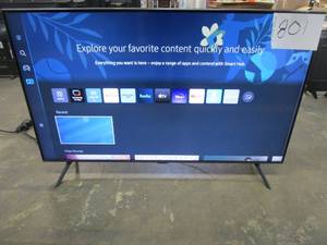 lot 801 image: Samsung - 43 Class CU7000 Crystal UHD 4K UHD Smart Tizen TV
