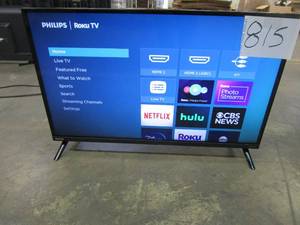lot 815 image: Philips 32 Class HD (720P) Smart Roku Borderless LED TV (32PFL6452F7)