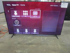lot 821 image: TCL - 65 Class 4-Series 4K UHD HDR Smart Roku TV