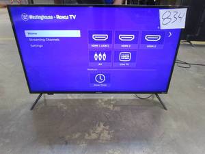 lot 834 image: Westinghouse 43 4K Ultra HD Roku Smart TV with HDR WR43UT4009 (LIGHT SCRATCHES)