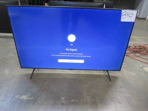 lot 840 image: SAMSUNG 55 Class 4K Crystal UHD (2160P) LED Smart TV with HDR (SCRATCH BOTTOM CENTER, SHADING BOTTOM RIGHT)