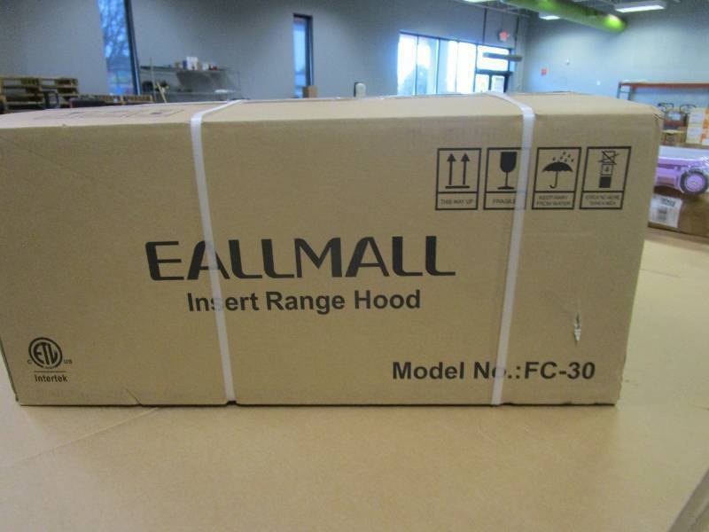 lot 733A image: EALLMALL Range Hood Insert 30 Inch, 700 CFM Range Hood Insert, DuctedDuctless Convertible Vent Hood Insert, Stainless Steel Range Hood 30 Inch, Ultra-quiet Insert Range Hood, Hood Range Insert, FC-30